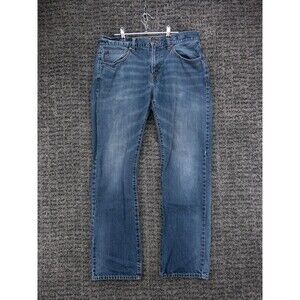 American Eagle Jeans Mens 32x32 Actual 33x31 Blue Original Straight Distressed